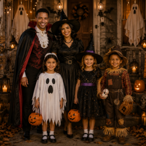 Halloween Family Portrait – Trick or Treat