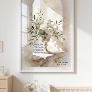 The Lord Is My Shepherd – Personalized Baptism Voice Keepsake