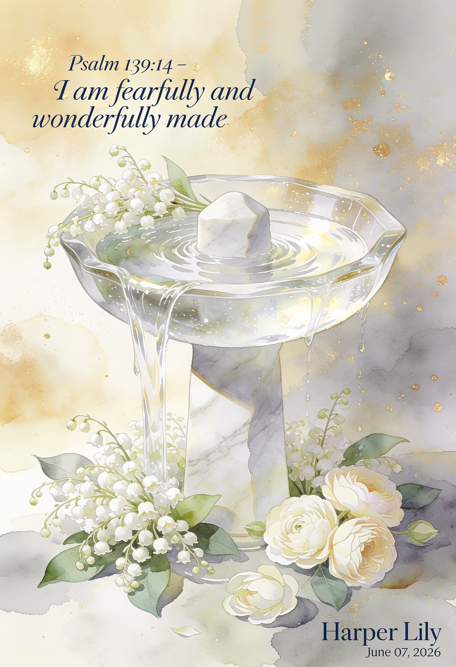 Fearfully & Wonderfully Made – Personalized Baptism Voice Keepsake - Image 2