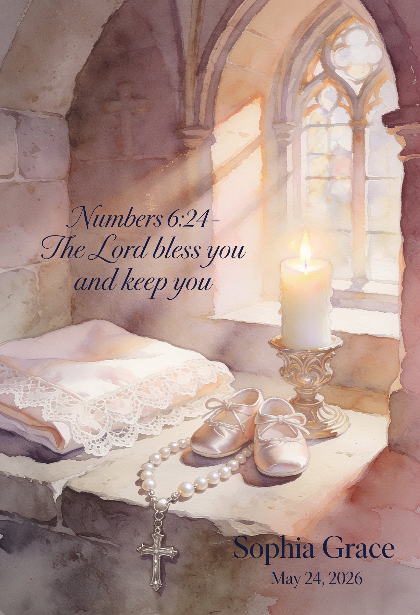 The Lord Bless You & Keep You – Personalized Baptism Voice Keepsake - Image 2