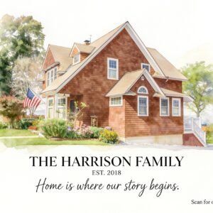 Our Family Story – Personalized Home Watercolor Voice Keepsake