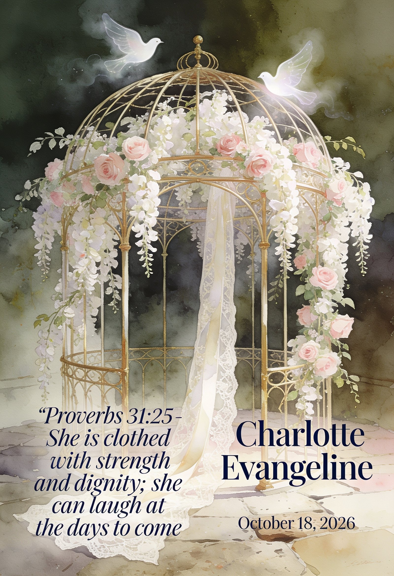 Clothed in Strength & Dignity – Personalized Baptism Voice Keepsake - Image 2