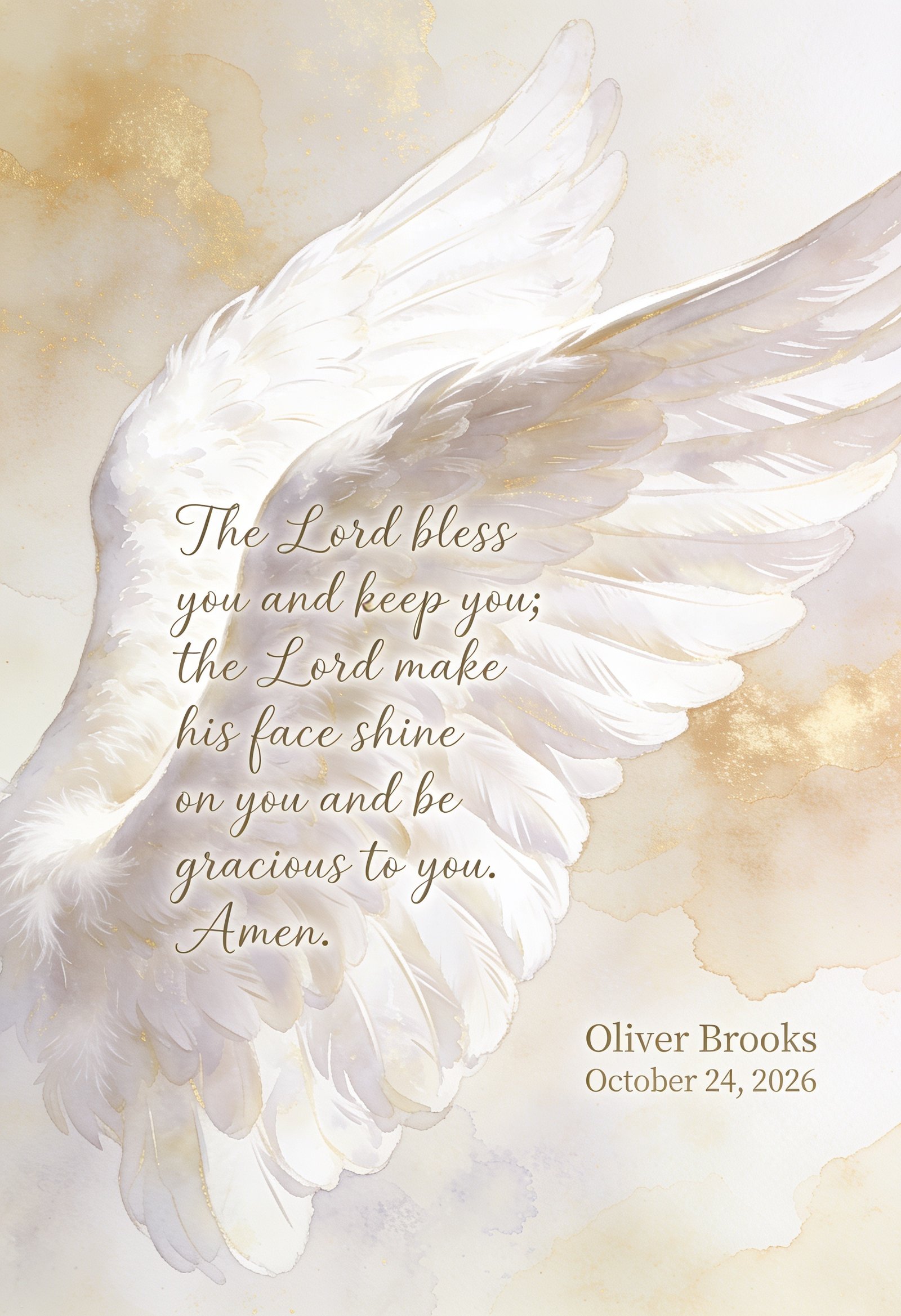 The Lord Bless You & Keep You – Personalized Baptism Voice Keepsake - Image 2