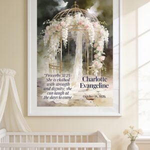 Clothed in Strength & Dignity – Personalized Baptism Voice Keepsake
