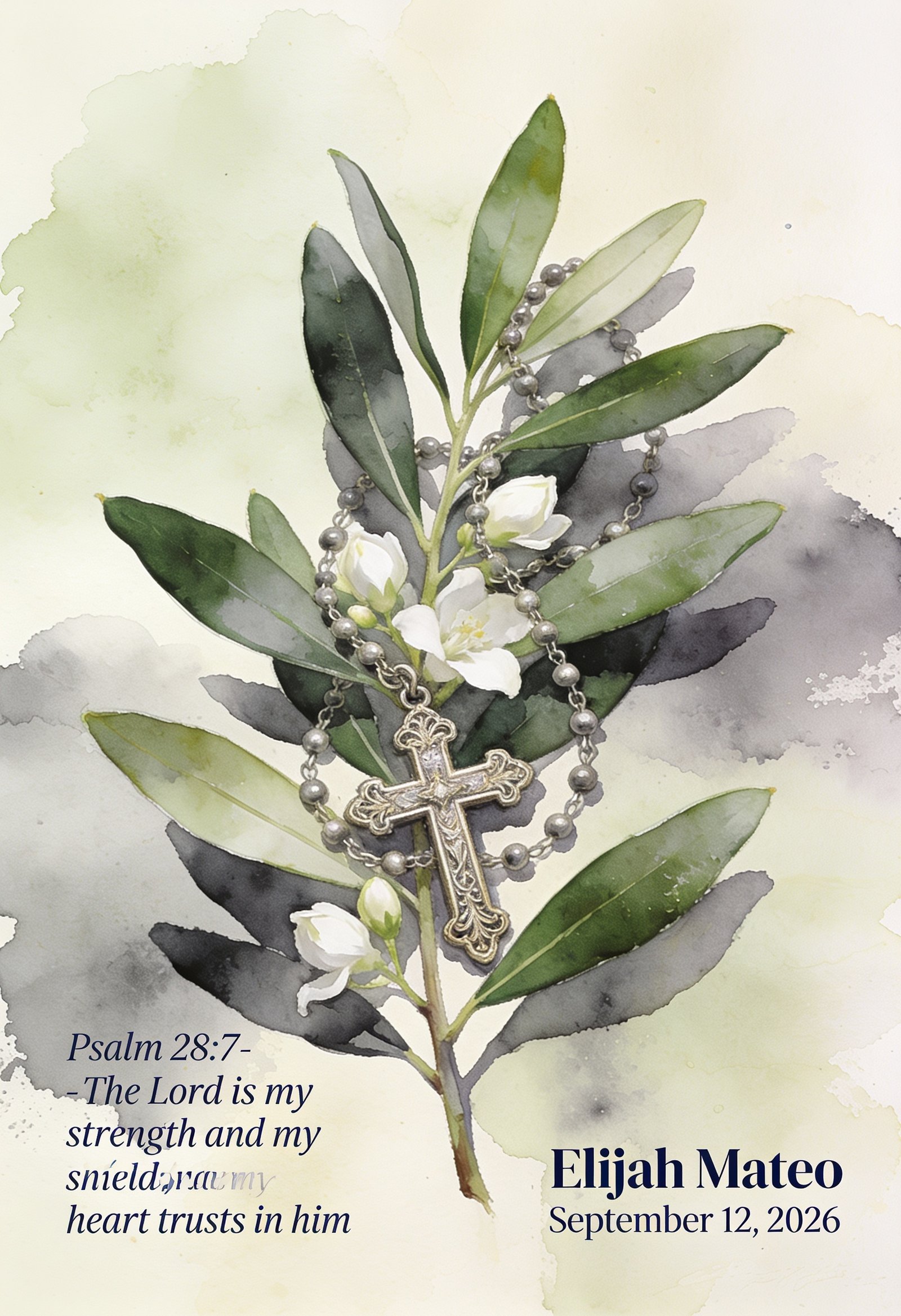 My Strength & My Shield – Personalized Baptism Voice Keepsake - Image 2